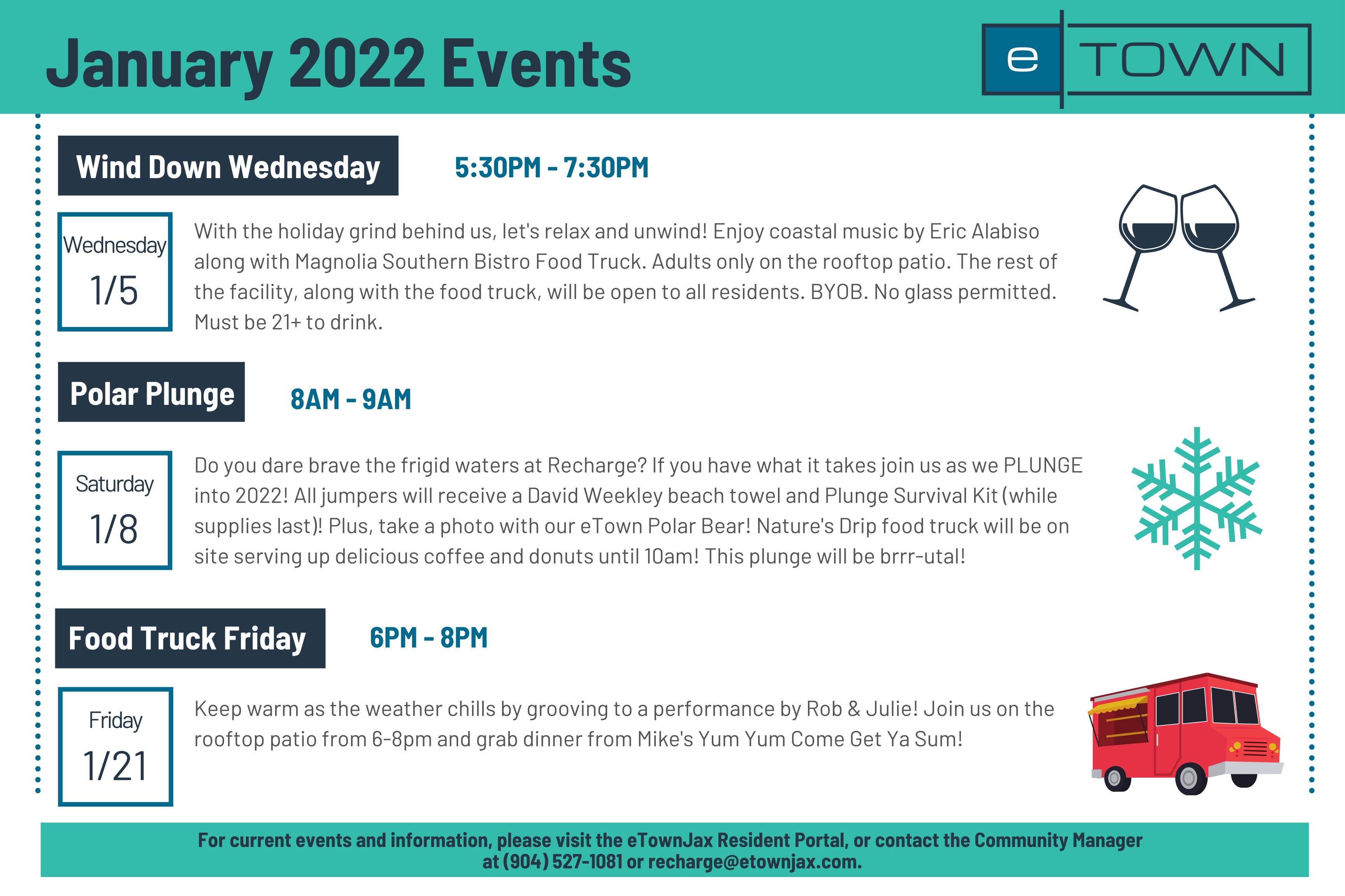 January 2022 eTown Events Update